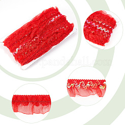 Chinlon Pleated Lace Trim&nbsp;EW-WH0013-28A