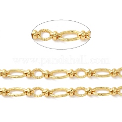 Rack Plating Brass Ring & Oval Link Chains&nbsp;KK-Q795-27