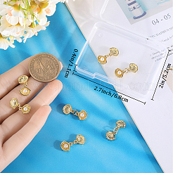 10Pcs Brass Charms&nbsp;KK-BBC0014-33