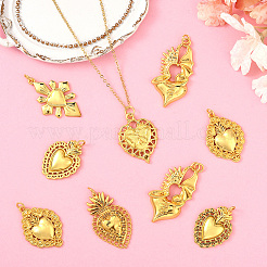 12Pcs 6 Styles Alloy Pendants&nbsp;FIND-SC0017-32