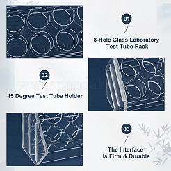 Glass Laboratory Test Tube Rack&nbsp;AJEW-WH0348-475B