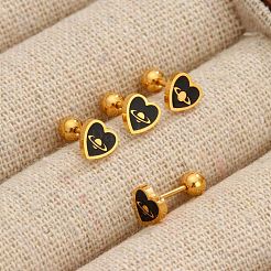304 Stainless Steel Enamel Cartilage Earrings&nbsp;WG7A81C-01