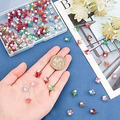 120Pcs 6 Colors Electroplate Glass Charms&nbsp;FIND-CA0005-92