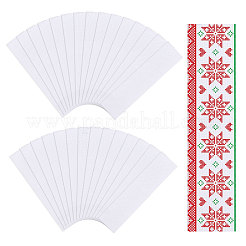 30Pcs Cotton Aida Cloth Bookmarks for Cross Stitch Making&nbsp;AJEW-GL0002-99C
