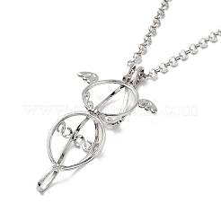 Brass Pendant Necklaces&nbsp;NJEW-P299-A06-P