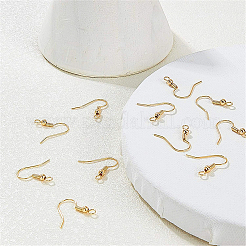 Brass Earring Hooks&nbsp;KK-BC0005-08G
