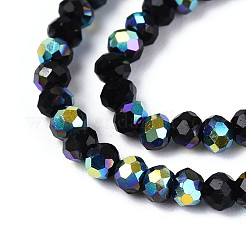 AB Color Plated Glass Rondelle Beads Strands&nbsp;EGLA-T029-2mm-10B