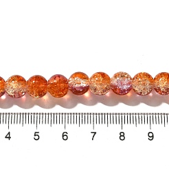 Crackle Glass Beads Strands&nbsp;X1-CCG-C002-8mm-05