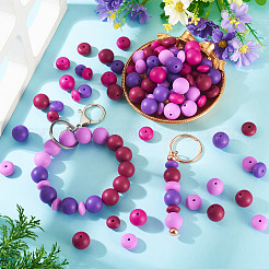 120Pcs 12 Styles Silicone Focal Beads&nbsp;SIL-CW0001-01D