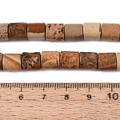 Natural Picture Jasper Beads Strands&nbsp;G-Q606-01A-01