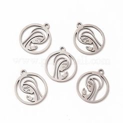 Non-Tarnish 201 Stainless Steel Pendants&nbsp;STAS-E188-12P