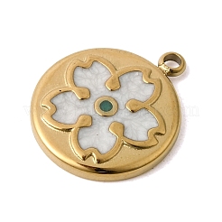304 Stainless Steel Enamel Pendants&nbsp;STAS-B128-99G-A02