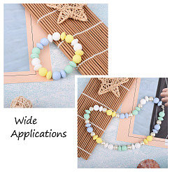 80Pcs 8 Style Food Grade Eco-Friendly Silicone Beads&nbsp;SIL-TA0001-03