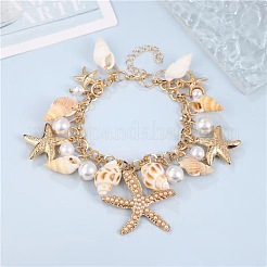 Alloy Charm Bracelets&nbsp;FS-WGDFB6B-01