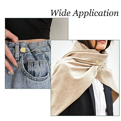 Alloy Safety Pin Brooches&nbsp;JEWB-WH0001-77G
