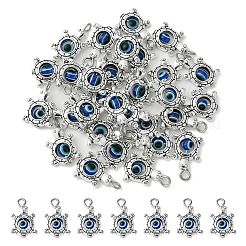 30Pcs Tibetan Style Alloy & Evil Eye Resin Pendants&nbsp;PALLOY-CJ0002-78