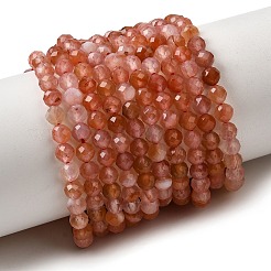 Natural Red Agate Beads Strands&nbsp;G-L653-B01-4mm