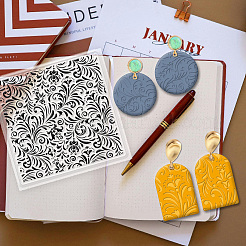 Silicone Clay Texture Mat&nbsp;AJEW-WH0447-007