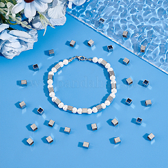 50Pcs 304 Stainless Steel European Beads&nbsp;FIND-UN0061-09