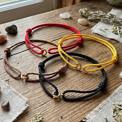 4Pcs Braided Nylon Cord Adjustable Bracelets&nbsp;BH8898-5