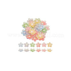 60Pcs 6 Colors Translucent Resin Decoden Cabochons&nbsp;RESI-GA0001-31