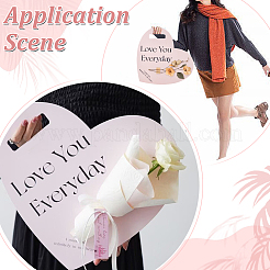 7Pcs Paper Single Flower Wrapping Paper Cards for Valentines Day&nbsp;DIY-WR0004-99