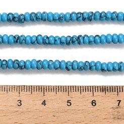 Synthetic Turquoise Beads Strands&nbsp;G-Z110-B01-2x4mm-03