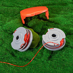 2 PCS Strimmer Spool Line and one Cap Compatible with Flymo FLY021 Grass Cutter Trimmer Wire&nbsp;FIND-TAC0027-31