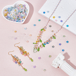 1000Pcs 10 Colors Frosted Transparent Acrylic Beads&nbsp;OACR-UN0001-18