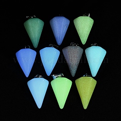 Synthetic Noctilucent Stone/Luminous Stone Pendants&nbsp;G-Z054-04A