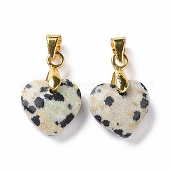 Natural Dalmatian Jasper Pendants&nbsp;G-C023-07H