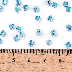 6/0 Transparent Inside Colours Glass Seed Beads&nbsp;SEED-N006-003D