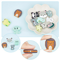 12Pcs 12 Styles Food Grade Eco-Friendly Silicone Focal Beads&nbsp;SIL-GO0001-25