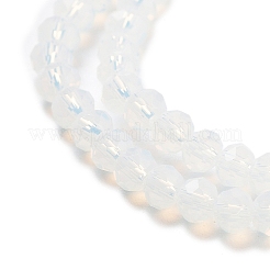 Faceted Clear Glass Rondelle Bead Strands&nbsp;X-GLAA-F001-3x2mm-23