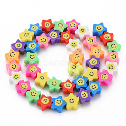 Handmade Polymer Clay Bead Strands&nbsp;CLAY-N011-45B