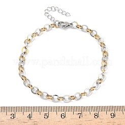 304 Stainless Steel Rolo Chain Bracelets for Women&nbsp;BJEW-Z152-01GP