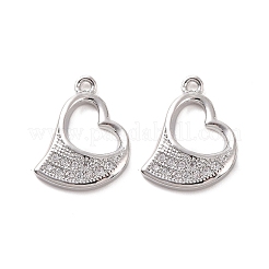 Brass Micro Pave Cubic Zirconia Charms&nbsp;KK-E068-VF181