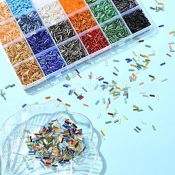 DIY Glass Bugle Beads Bracelets Jewelry Making Kits&nbsp;DIY-YW0010-65