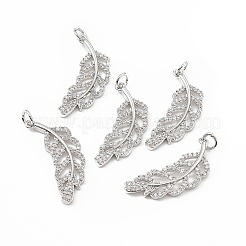 Brass Micro Pave Cubic Zirconia Pendants&nbsp;LS-KK-E068-VB275