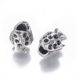 304 Stainless Steel European Bead Rhinestone Settings&nbsp;STAS-I120-85AS