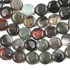 Natural African Bloodstone Beads Strands&nbsp;G-L648-B06-15mm