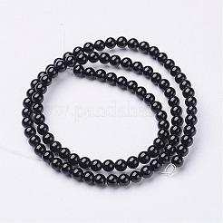 Natural Black Onyx Round Beads Strands&nbsp;GSR20mmC097