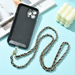 Alloy Chain with PU Leather Bag Straps&nbsp;HJEW-JM01446