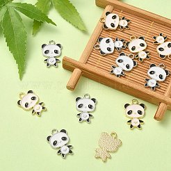 12Pcs 2 Colors Alloy Enamel Pendants&nbsp;ENAM-YW0002-71