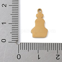 Christmas Themes 304 Stainless Steel Enamel Pendants&nbsp;STAS-K312-04A-G