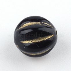 Round Plating Acrylic Beads&nbsp;PACR-Q102-49B
