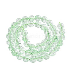 Transparent Crackle Glass Beads Strands&nbsp;GLAA-Q108-03A-07