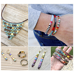 440Pcs 11 Colors Spray Painted Non-magnetic Synthetic Hematite Multi-Strand Links&nbsp;G-TA0001-73