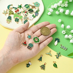 30Pcs 30 Styles Alloy Enamel Pendants&nbsp;ENAM-YW0004-14