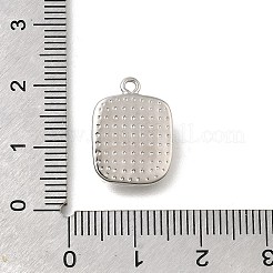 Brass Pave Natural White Shell Pendants&nbsp;LS-KK-U061-07P